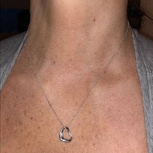 Authentic Tiffany & Co. open-heart necklace